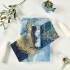 Bolaz Bath Towel Sets for Bathroom Hand Towels Fingertip Towels Blue Gold Marble Abstract Modern 3 Piece Decorative Soft Cotton Absorbent Bolaz Bath Towel Sets for Bathroom Hand Towels Fingertip Towels Blue Gold Marble Abstract Modern 3 Piece Decorative Soft Cotton Absorbent